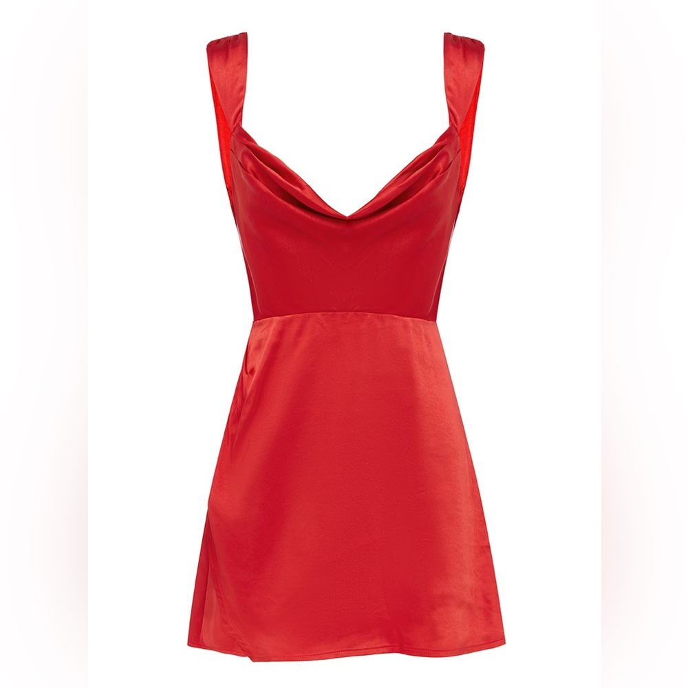 Red mini dress never worn size medium